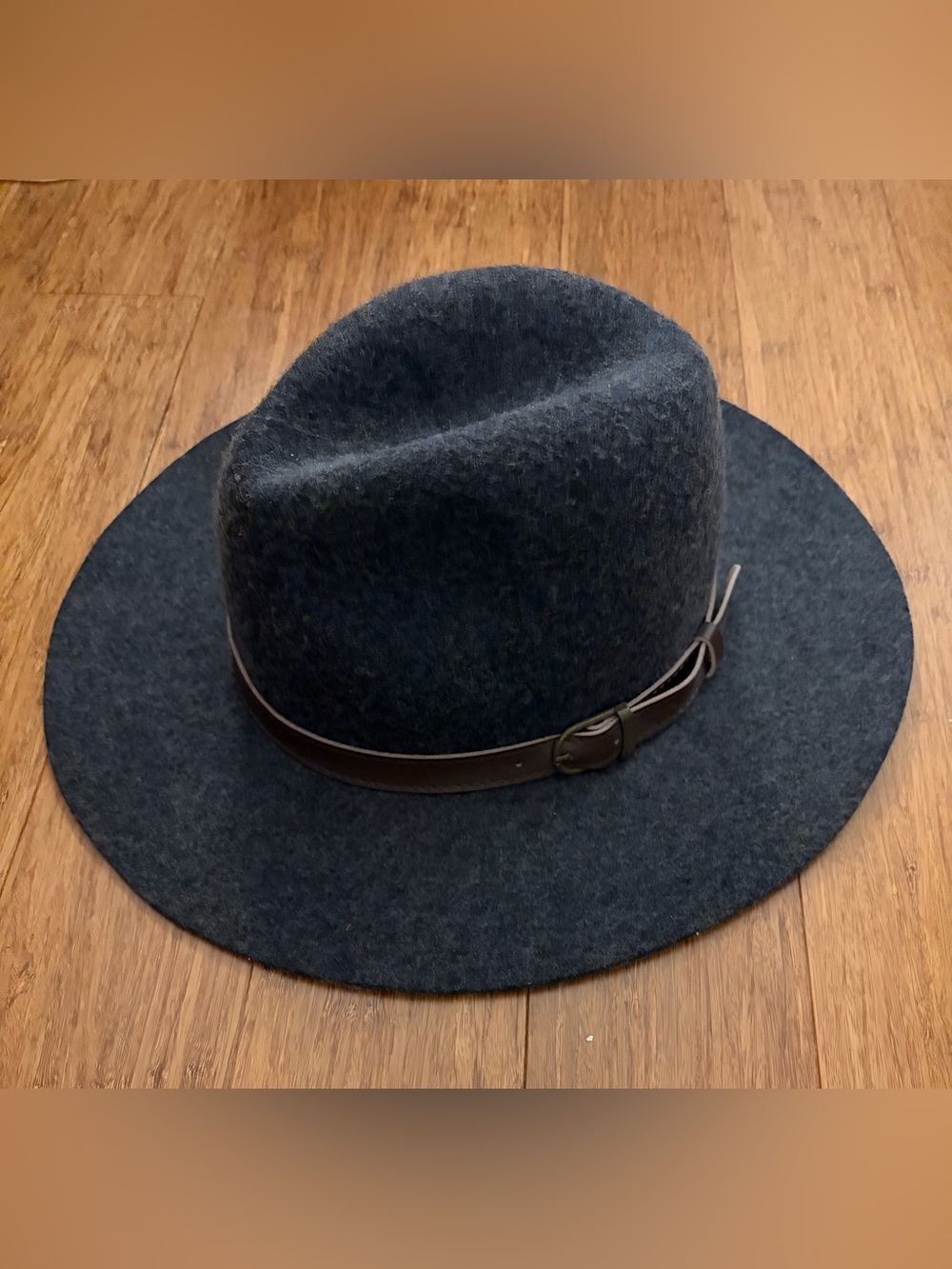 Michael Stars Gray Wool Women’s Wide Brim Fedora Boho One Size